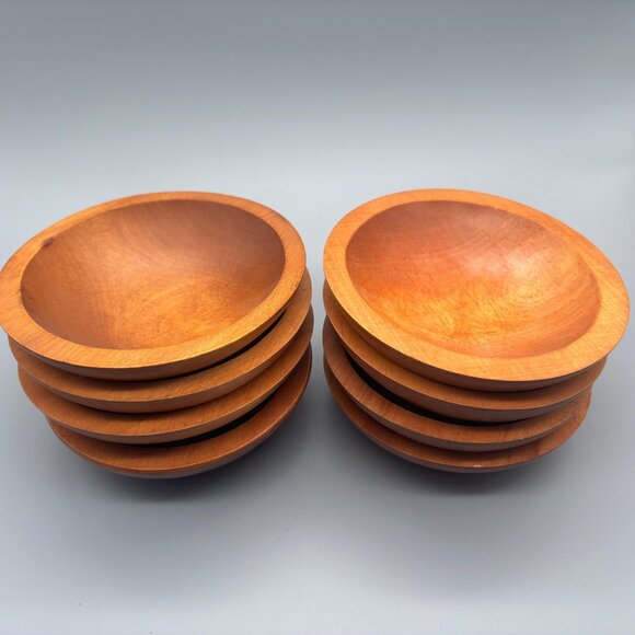 Vintage Baribocraft Maple Salad Bowls Sets | Hand Crafted in Canada - Picture 7 of 7